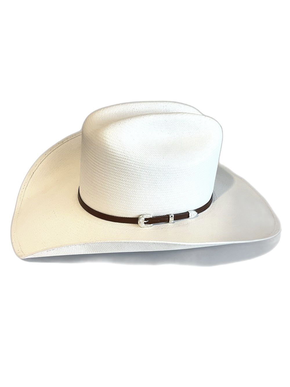 STETSON COWBOY HAT Maximo white Shantung Natural size 7 Women’s